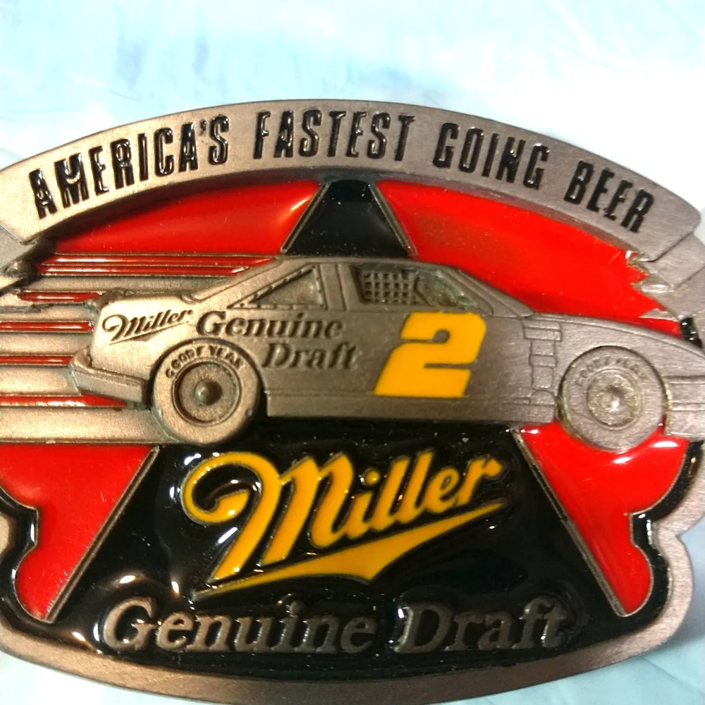 VTG. Miller Genuine Draft Brewing Co. Official Licensed Belt Buckle